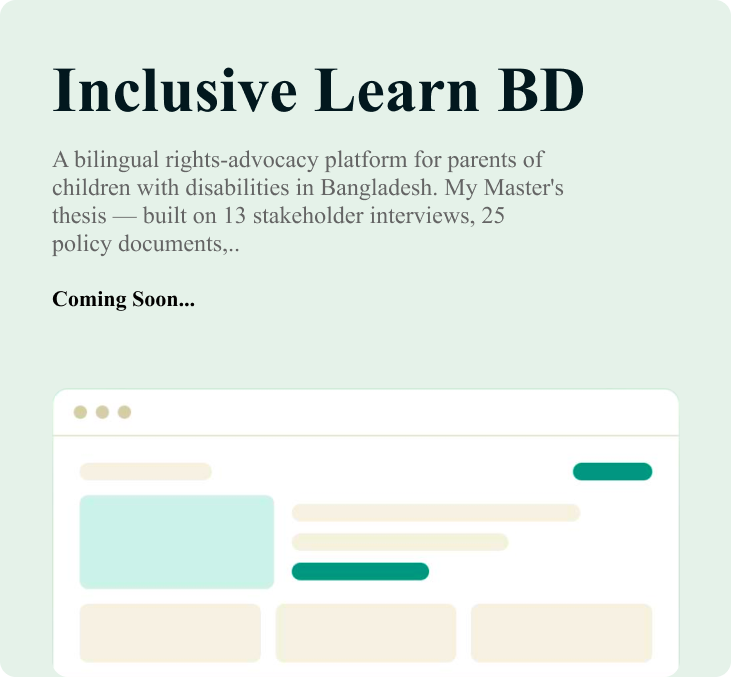 Inclusive Learn BD — bilingual rights-advocacy platform